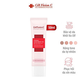 Hình ảnh Kem Chống Nắng Cell Fusion C Toning Sunscreen 100 SPF50+/ PA +++ Nâng Tông Sáng Hồng