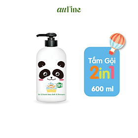 auFine Bé Q Panda Tắm Gội 2 in 1 Trẻ Em 600ml