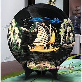 Mua Tranh trang trí - Tranh sơn mài Thuận Buồm Xuôi Gió MNV-TD359