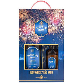 Rượu Whisky Imperial Blue 700ml + 180ml 29.5% - Phiên Bản Hộp Quà Tết 2021