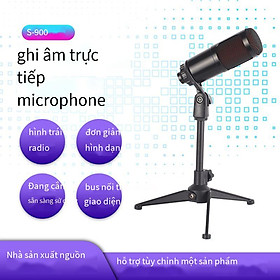 Micrô máy tính USB thuận lợi nhất trò chơi micrô ghi âm bài hát trực tiếp K âm thanh hát micrô điện dung có dây để bàn