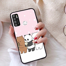 Ốp lưng iCase Color dành cho Vsmart Live 4 chất liệu viền dẻo lưng cứng nhám TPU có hai lỗ xỏ dây đeo in nổi 4D hình bộ sưu tập Chúng ta là gấu - Tặng Popsocket in logo iCase - Hàng chính hãng