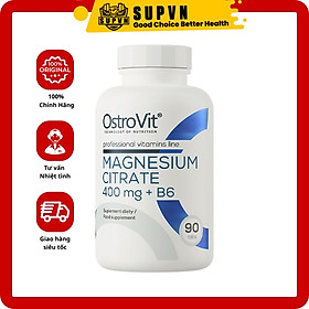 OstroVit Magnesium Citrate 400mg + B6- Cải Thiện Xướng Chắc Khỏe