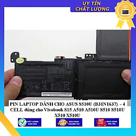 Mua PIN LAPTOP dùng cho ASUS S510U (B31N1637) - 4 CELL dùng cho Vivobook S15 A510 A510U S510 S510U X510 X510U - Hàng Nhập Khẩu New Seal