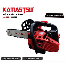 Mua Máy cưa xích chạy xăng kamastsu km2500 nhật bản- máy cưa xăng mini