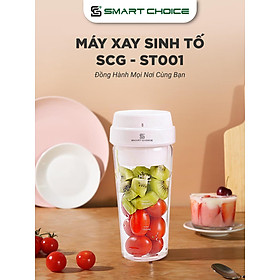 Mua Máy Xay Sinh Tố Cầm Tay SmartChoice Hàng Chính Hãng SCG-ST001 Pin Sạc  May Xay Hoa Quả Mini 70W 400ml 3 Lưỡi