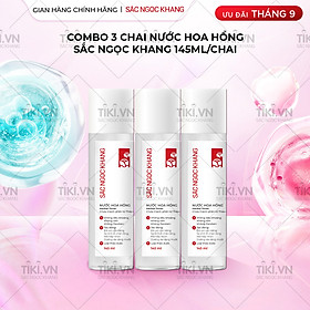 Combo 3 Chai Nước Hoa Hồng Sắc Ngọc Khang 145ml