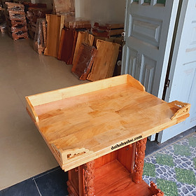 Mua Bàn thờ treo tường gỗ tràm bông vàng 60cm – vàng nhạt