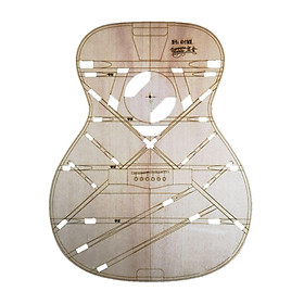 40inch Natural Wooden Guitar Body Template Model for Guitar DIY Supplies