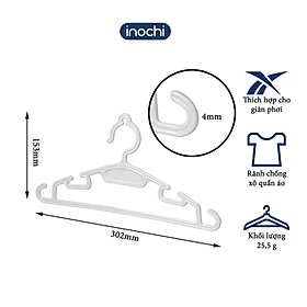 Set 10 móc áo mỏng trẻ em Hara 185 Inochi