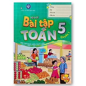 Sách - Vở ô li bài tập toán 5 - Quyển 1 + 2 (KN)