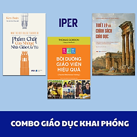 Sách Combo Giáo Dục Khai Phóng (3Q: Bồi dưỡng giáo viên hiệu quả + Triết lý và chính sách giáo dục + Phẩm chất của những Nhà giáo ưu tú)