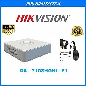 Mua ( SIÊU RẺ) Đầu ghi hình 8 kênh Hikvision mã DS-7108HGHI-F1/N - Hàng Chính Hãng