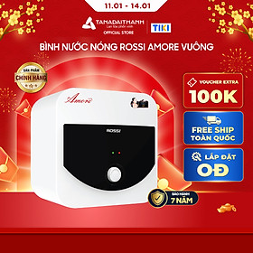 Mua Bình nóng lạnh gián tiếp Rossi Amore Vuông (15/20/30 Lít) - Chính hãng  Bảo Hành 7 năm