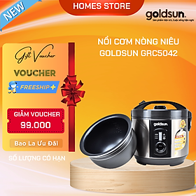 Mua Nồi Cơm Điện Nắp Gài GOLDSUN GRC5042 Phù Hợp Gia Đình 4-6 Người Dung Tích 1.8 Lít Công Suất 700W - Hàng Chính Hãng