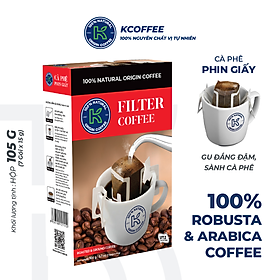 Hình ảnh Cà phê túi lọc K-FILTER tiện lợi (105g/Hộp)