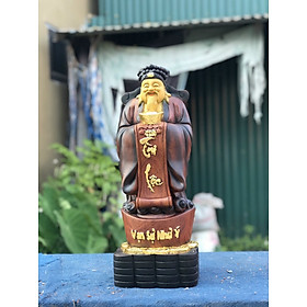 Mua Tượng ông thần tài bằng gỗ hương đá làm mầu giả cổ kt cao 50cm