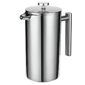 Hình ảnh French Press 304 Stainless Steel Thermal Coffee Maker Tea Maker 800ML 3 Filter Anti-scald Handle Rust-proof Coffee Press