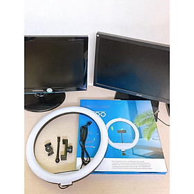 Mua Đèn Livestream 33cm kèm Chân đỡ đèn bằng sắt dài 2m1 nhập khẩu mới 100% xuất VAT công ty