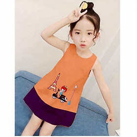 Váy thiết kế bé gái dễ thương hàng lụa mát mịn-Váy đầm cho bé gái LAZAKIDS
