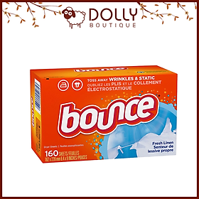 Giấy Thơm Quần Áo Bounce Dùng Cho Máy Sấy Outdoor Fresh 160 Tờ