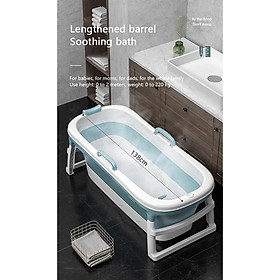 Mua Bồn tắm cho người lớn và trẻ em  nắp đậy và massage European TPE PP (xanh)