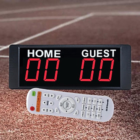 Portable Electronic Digital Scoreboard with Remote Wall Mount with Red LED Football