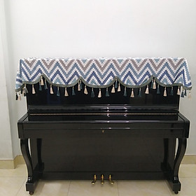 Mua KHĂN PHỦ ĐÀN PIANO CƠ MẪU SỌC KẺ HOÀNG GIA BẮC ÂU