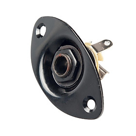 Guitar Bass Output Input Oval   Plug Socket w/ Screws Replacements