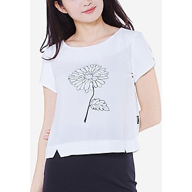 Áo Kiểu Nữ Tay Ngắn Thêu Hoa The One Fashion ADB1483