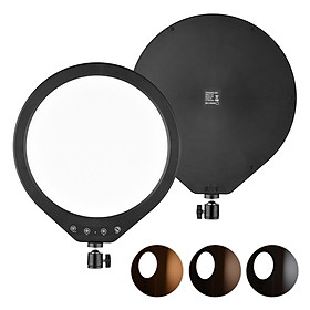10W USB LED Video Light 12Inch Studio Round Photography Fill Light 120pcs Beads CRI90+ with Rotatable Ball Head for Vlog