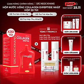 [NEW] Nước uống đẹp da Collagen Dipeptide Sắc Ngọc Khang tinh khiết nhập khẩu từ Nhật Bản, đạt chuẩn hàm lượng hấp thụ nhanh & vượt trội giúp trẻ hóa làn da - săn chắc và sáng mịn