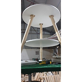 Mua Bàn Decor  trà  cafe 2 tầng chân cao 70cm  đường kính mặt 60/50cm ( Giá tại xưởng)