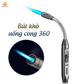 Bật lửa khò bút khò chịu nhiệt 1300 độ đầu uốn cong 360 độ