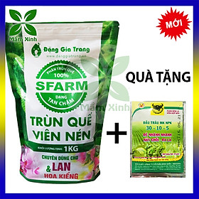 Mua Phân Trùn Quế Viên Nén Sfarm Cho Lan Cây Hoa Kiểng 1Kg