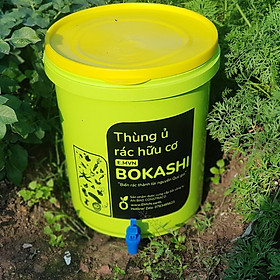 Mua Thùng ủ rác hữu cơ thành phân hữu cơ EM Bokashi - Nhà Vừng (combo 1 thùng 1 túi)