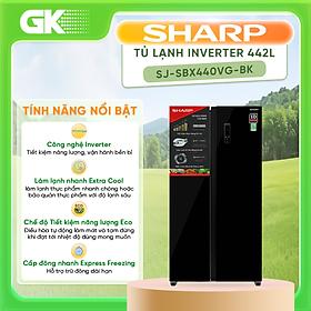 Mua Tủ Lạnh Sharp 442 Lít SJ-SBX440VG-BK Inverter - Hàng Chính Hãng (Chỉ giao HCM)
