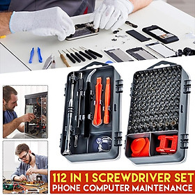 112PCS Screwdriver Set Magnetic Driver Kit Multi Electronic Device Mobile Phone Repair Screwdriver Bit Hand Tools Kit Repair Tool