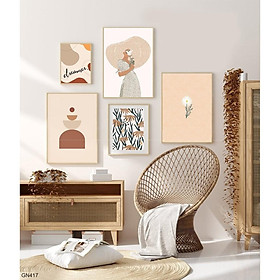 Mua Tranh Canvas- Nghệ thuật tối giản-Bộ nhiều tranh