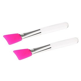 2PCS Makeup Soft Mask Brushes, Facial Mask Mud Applicator Silicone Brush Beauty Tool