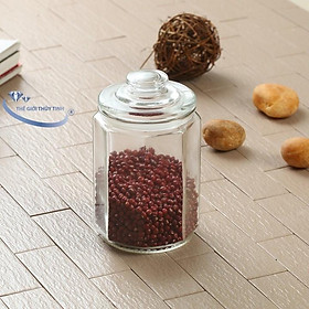 Mua HỦ THỦY TINH NẮP BẰNG 550 ML GIA VỊ   HẠT DƯA   DỰNG THỰC PHẨM  RON CAO SU ĐẬY KÍN DỂ VỆ SINH