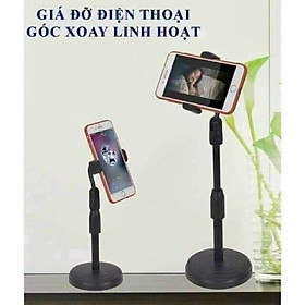Mua Giá đỡ điện thoại  kẹp điện thoại để bàn chân đế tròn  nặng  chắc chắn  xoay 360