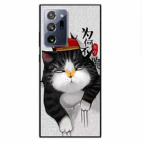 Ốp lưng dành cho Samsung Galaxy Note 20 - Note 20 Ultra - mẫu Mèo Cào Nón Đỏ