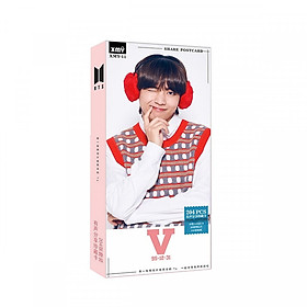 Hộp ảnh Postcard V 204 ảnh postcard bts bưu thiếp mẫu chống cằm