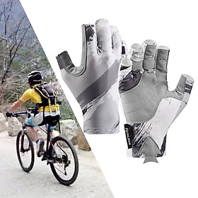 Half Finger Cycling Gloves Shock-Absorbing for  Fishing