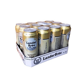 Bia Lander Brau Weissbeer 4,7% Vol - Thùng 12 lon