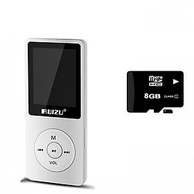 Máy Nghe nhạc Mp3 ruizu x02 + Tặng thẻ nhớ 8Gb Class 10 - Hàng Nhập Khẩu
