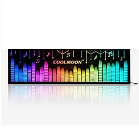 Thanh Led RGB Coolmoon Music đồng bộ Hub , Dùng độ trang trí cho case nguồn máy tính - Hàng nhập khẩu
