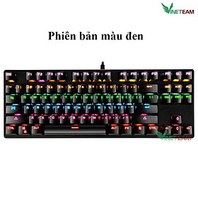Bàn Phím Cơ Máy Tính Crack K550 Led đổi mầu 10 Chế Độ Khác Nhau,Blue Switch Chơi Game Dùng Văn Phòng Cực Đã
