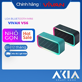 Mua Loa Bluetooth LED RGB VIVAN VS6 Công Suất 5W - Chống Nước IPX5 - Pin 1800mAh Playtime 8H  Hàng Chính Hãng 